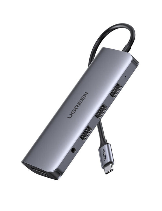 Ugreen USB-C To 3*USB 3.0 Converter With Power Delivery - Gray