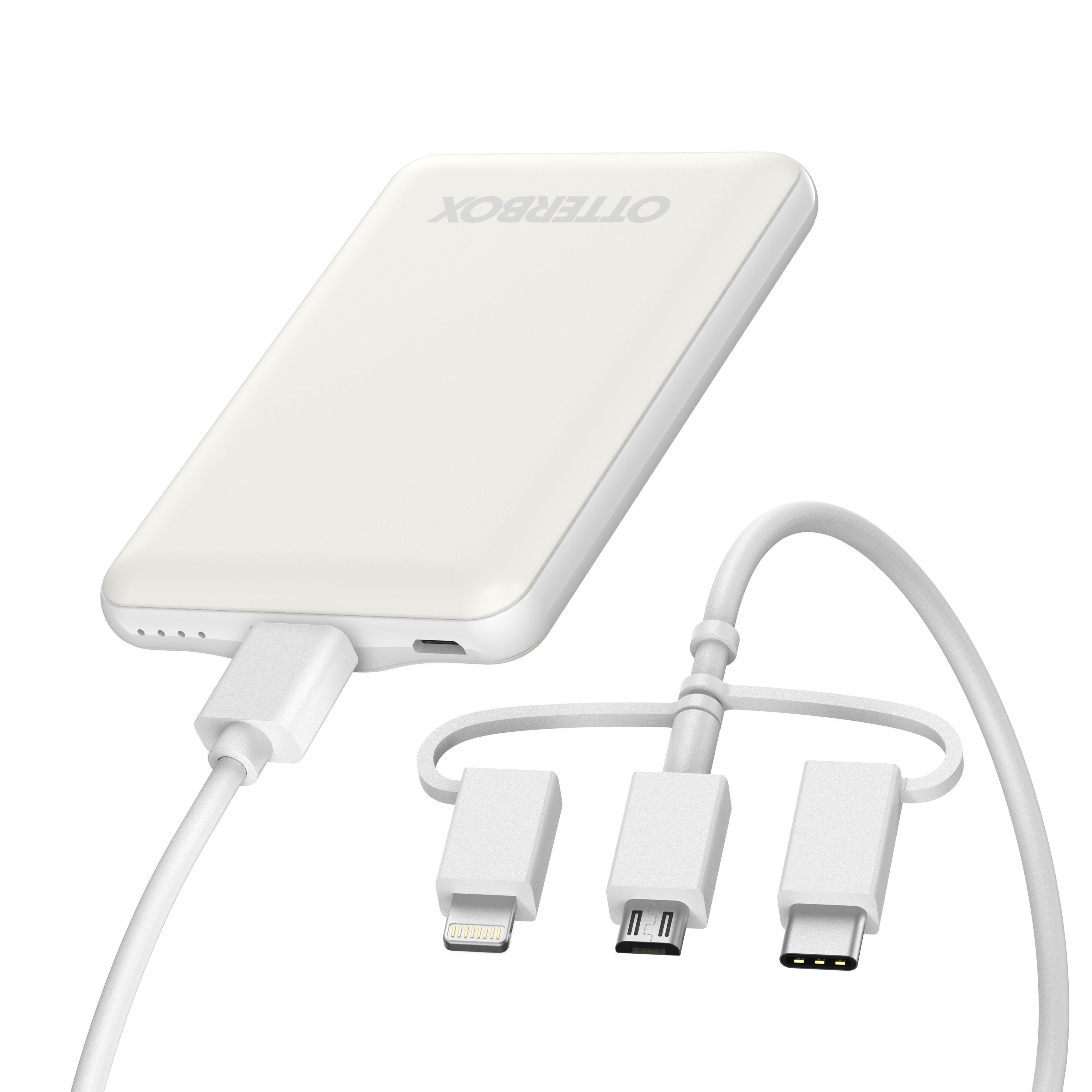OtterBox 10W Mobile Charging Kit White Power Bank 3-1