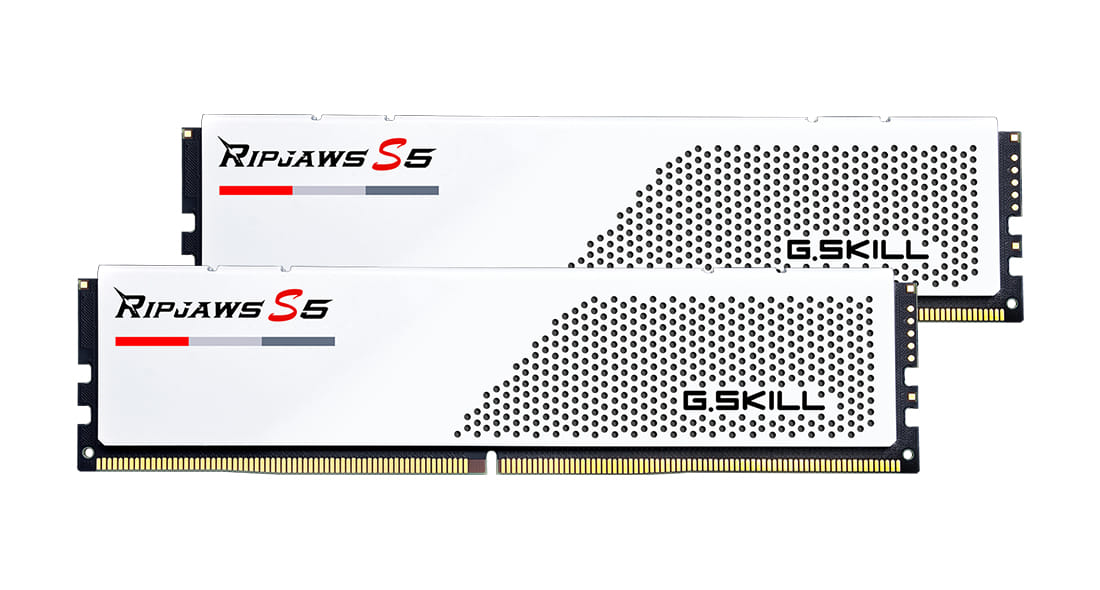 G.Skill Ripjaws S5 CL40 32GB(2x16) DDR5-5600 Memory - White