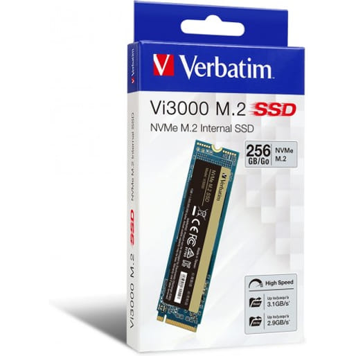 Verbatim Vi3000 256GB PCIE NVME SSD - Main Image
