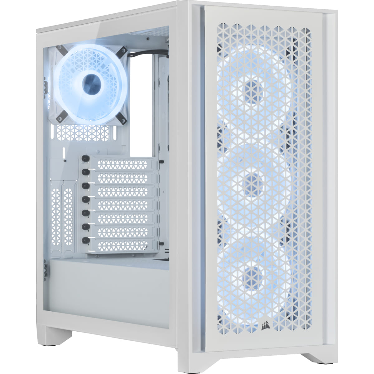 Corsair iCUE 4000D ATX RGB AirFlow QL Edition Case - True White