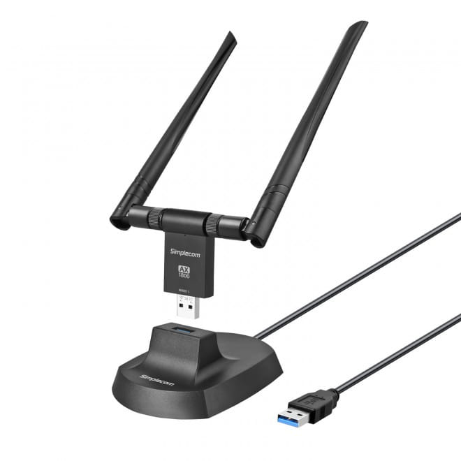 Simplecom AX1800 Dual Band Wi-Fi 6 USB Adapter