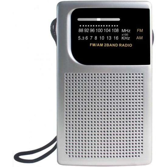 Laser Pocket Radio AM FM Built-in Speaker