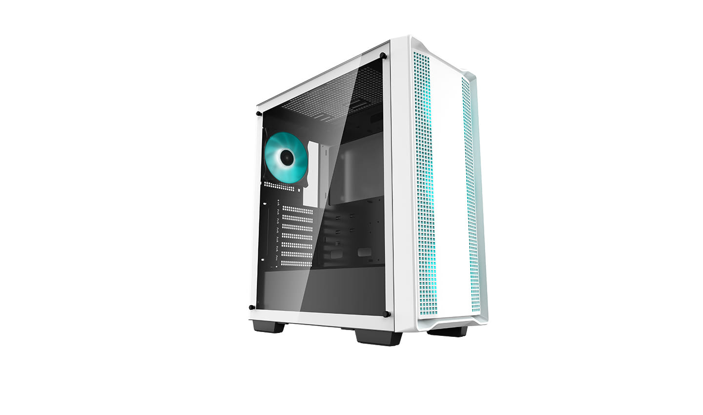 DeepCool CC560 Mid-Tower ATX Computer Case - White