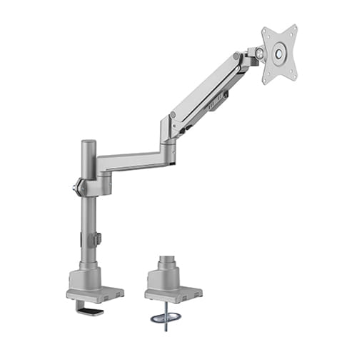 Brateck Pole-Mount Thin Monitor Arm 17"-32" - Matte Grey