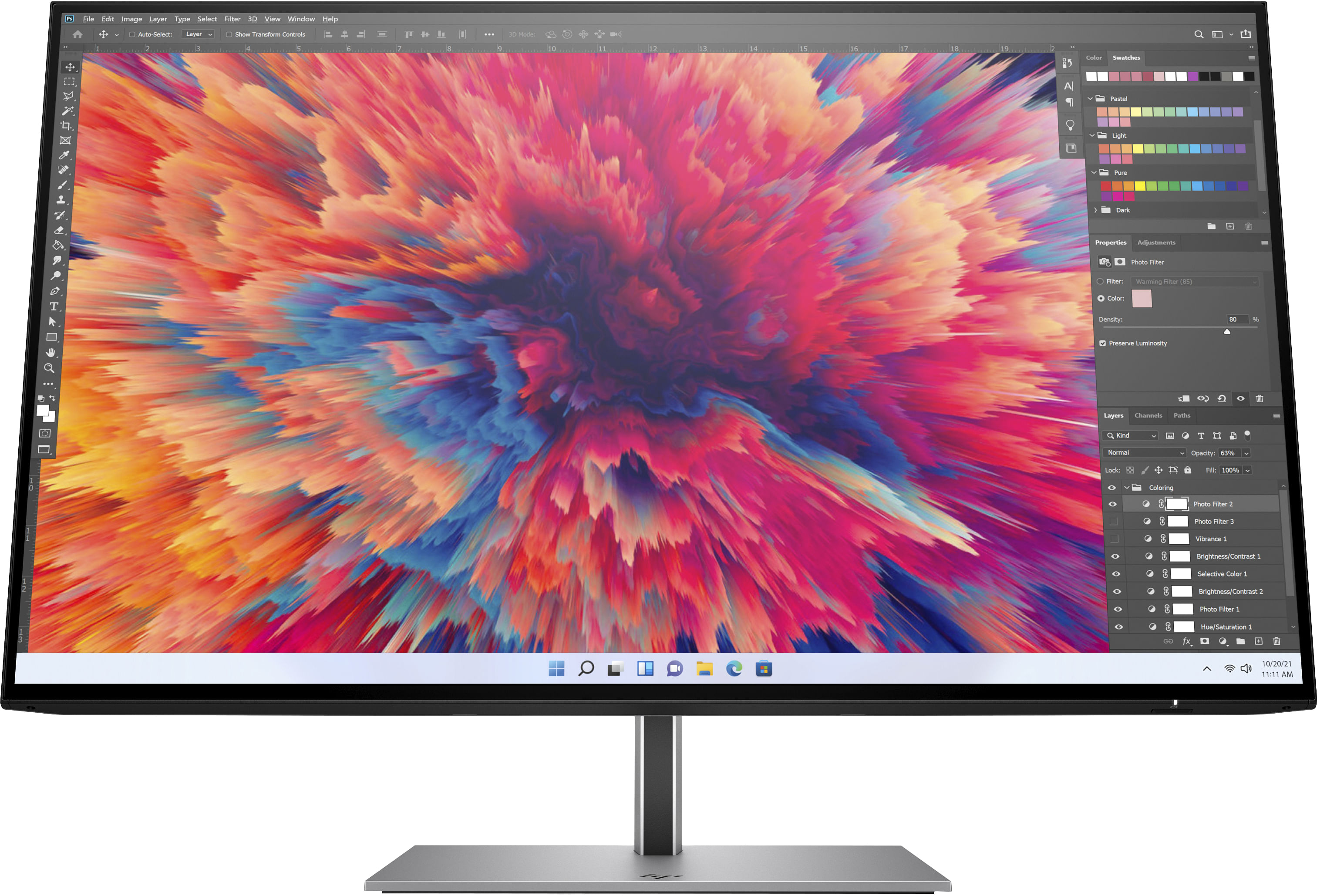 hp height adjustable monitor