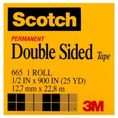 Scotch D-S Tape 665 12mm Bx12