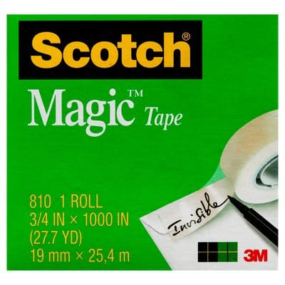 Scotch Magic Tape 810-4 19mm Pk4