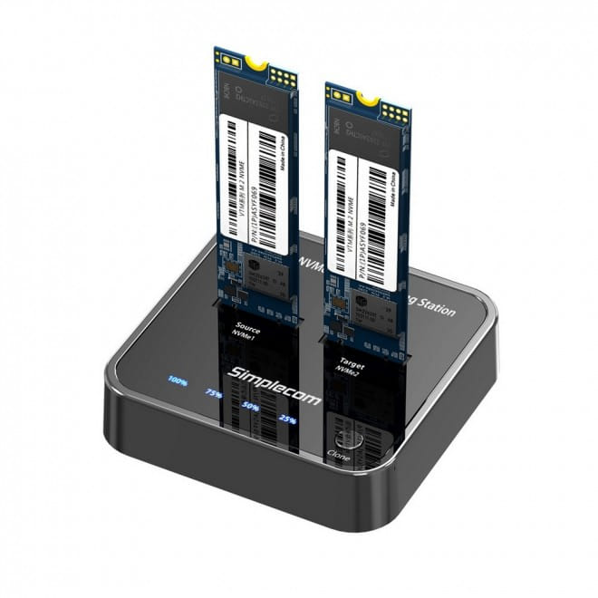 Simplecom USB3.2 G2 to 2 Bay NVMe M.2 SSD Docking Station