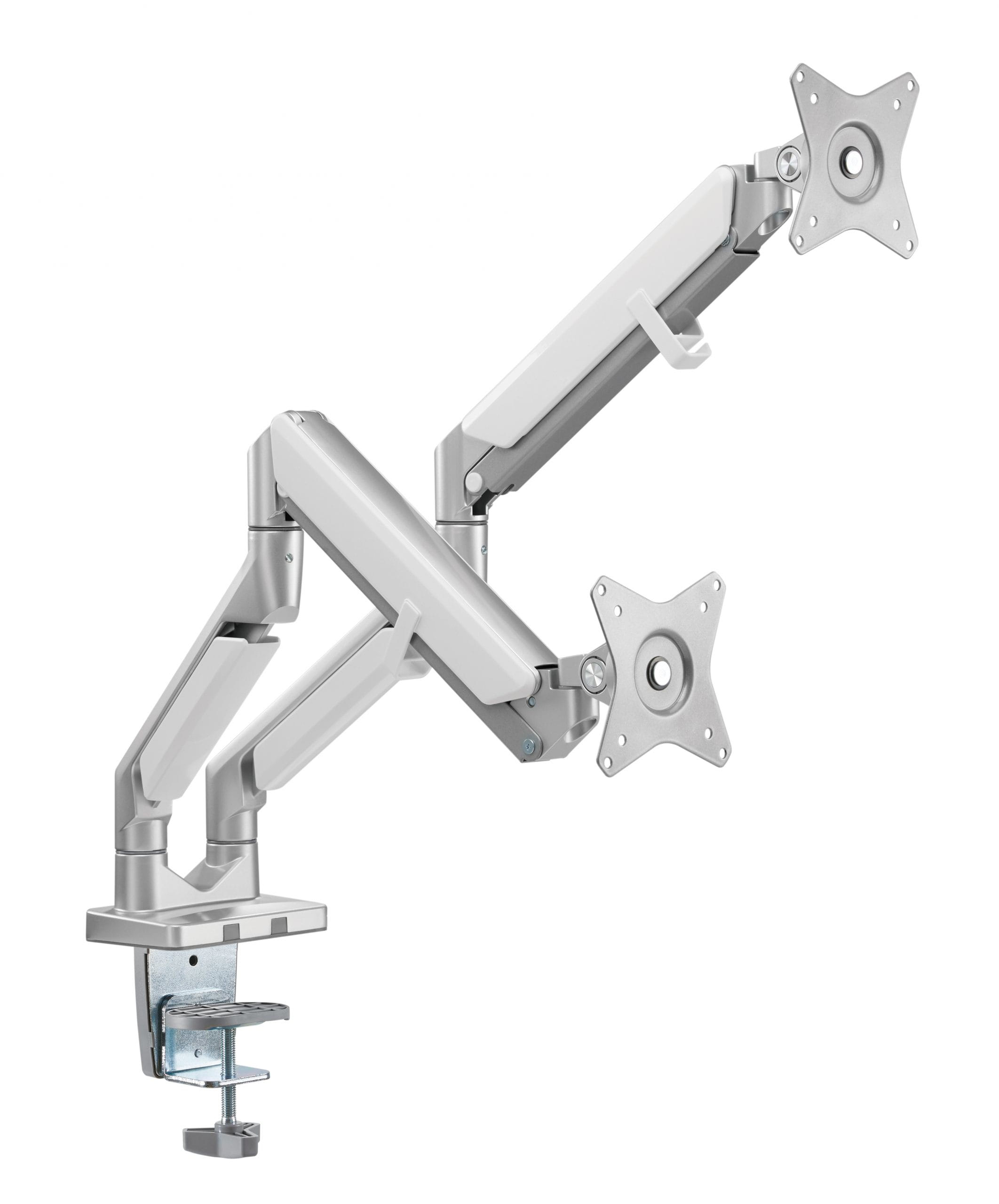 Brateck Dual Monitors Pole-Mounted Gloss - Grey