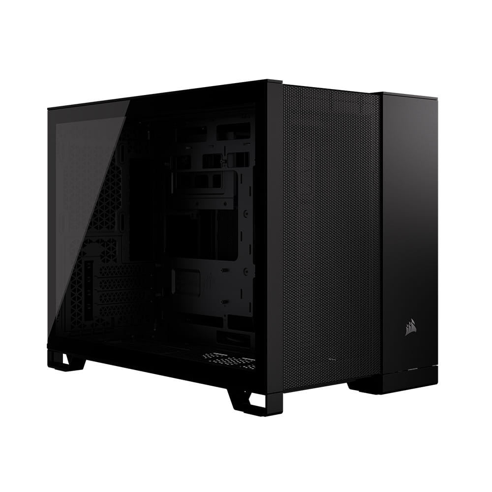 2500D AIRFLOW Mid-Tower Dual Chamber PC Case - Black
