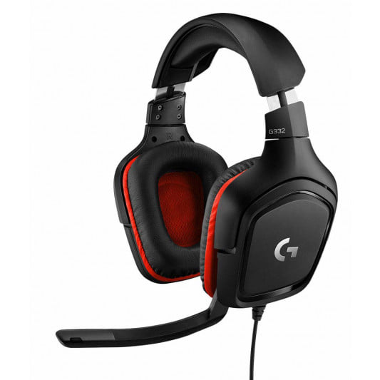 Logitech G332 Wired Stereo Gaming Headset With Flip To Mute Microphone