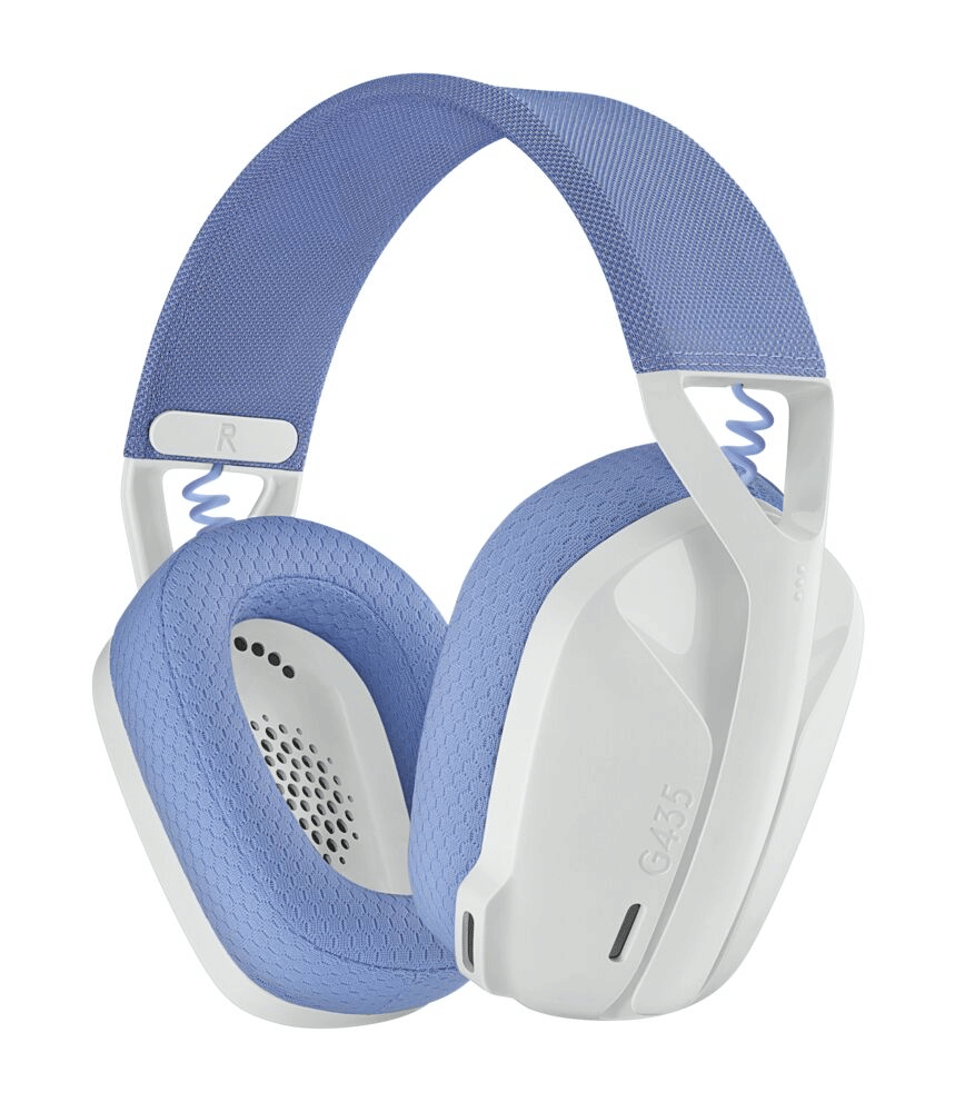 Logitech G435 Ultra-light Wireless Bluetooth Gaming Headset - Off White & Lilac