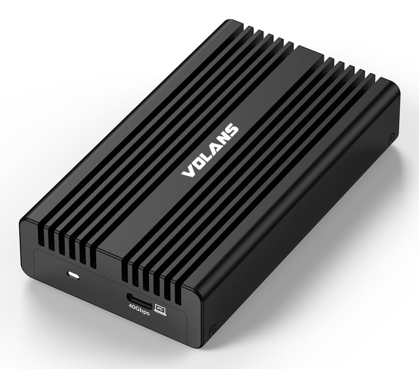 Volans Alum PCIe M.2 SSD to USB4 USB-C Enclosure