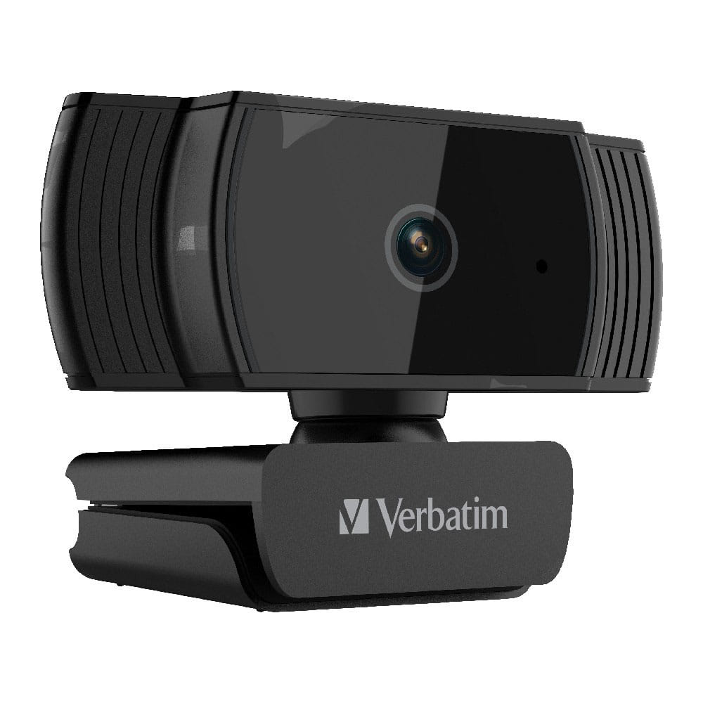 Verbatim Webcam FHD 1080P With Auto Focus Black