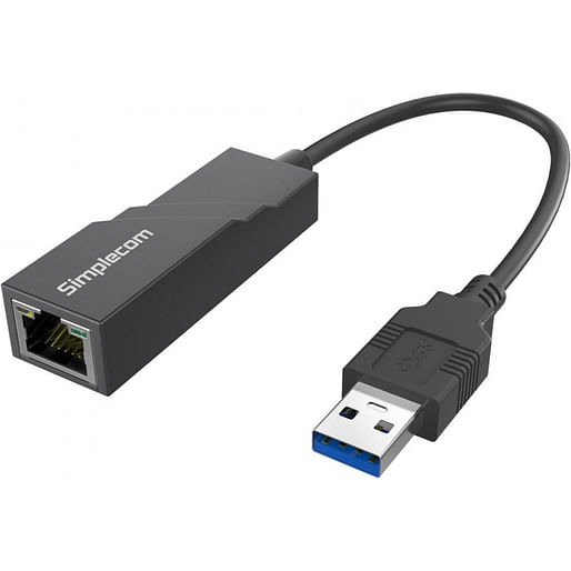 Simplecom SuperSpeed USB 3.0 to RJ45 Adapter