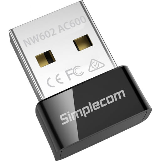 Simple.com Adapter Simplecom AC600 USB Wi-Fi Wireless Adapter