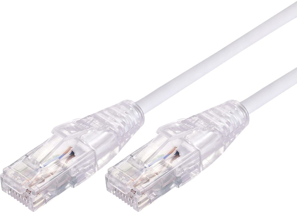 Comsol 0.5M Ultra Thin CAT 6A UTP Patch Cable WH