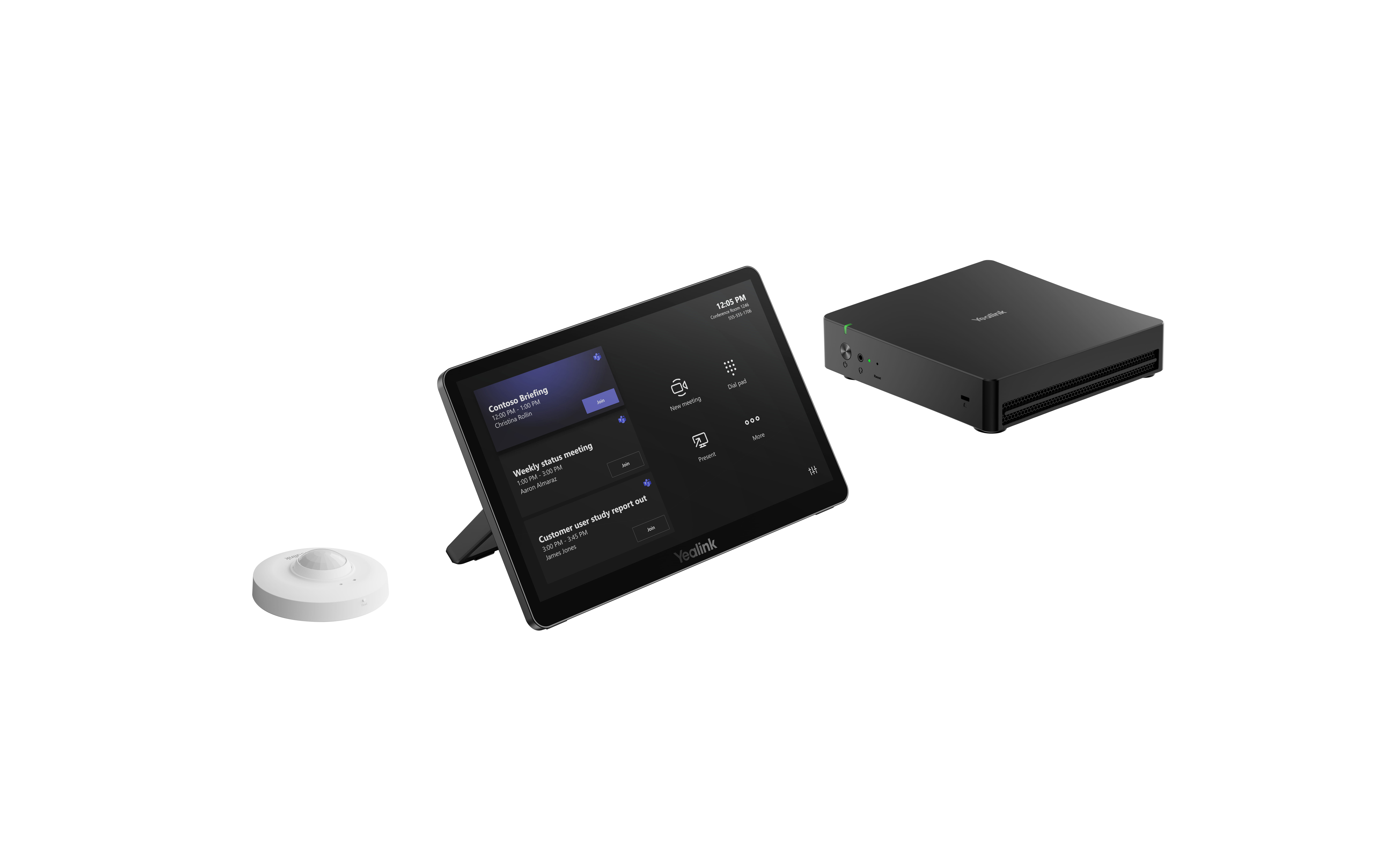 Yealink Microsoft Teams Rooms System MCore 4 MTouch Plus and Roomsensor