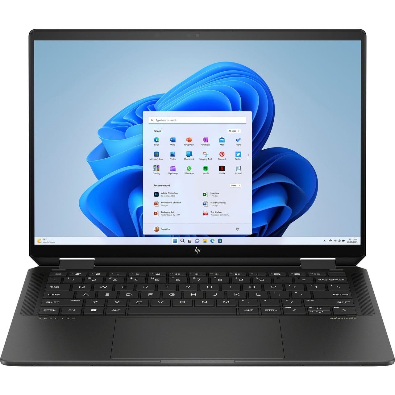 HP Spectre x360 14-EU0036TU 14" 2.8K OLED Touchscreen 120Hz Laptop, i7-155H, 16GB RAM, 1TB SSD, Windows 11 Pro
