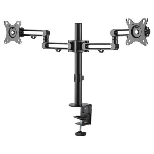 Desk Mount Dual Monitor Arm - Dual Swivel Articulating Arms