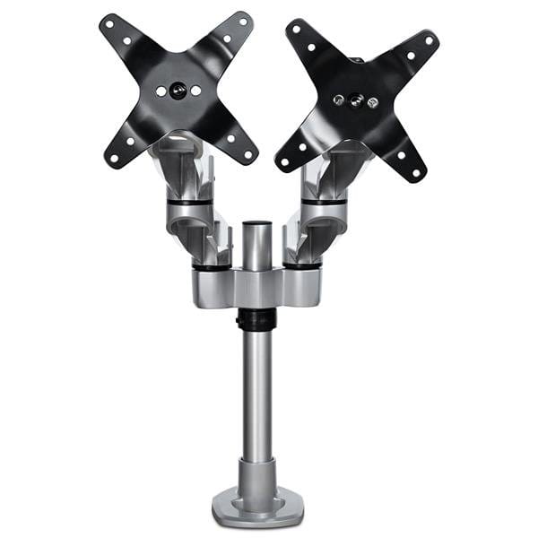 Desk Mount Dual Monitor Arm - Premium - Articulating