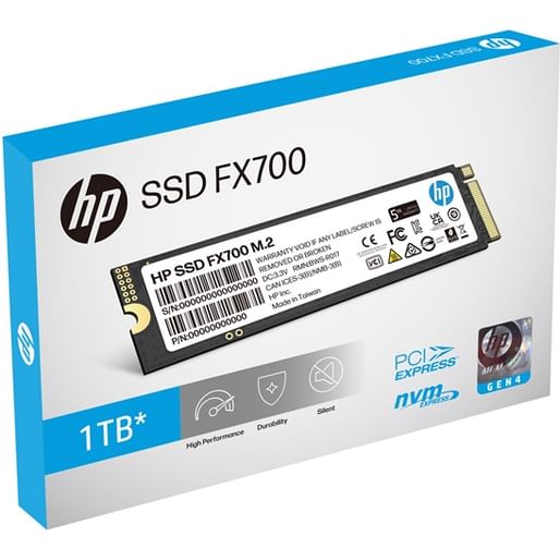 HP FX700 1TB PCIe Gen 4x4 NVMe SSD - Main Image