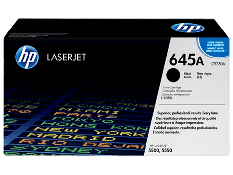 HP 645A Black Toner 13,000 Page Yield