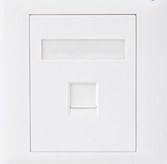 Astrotek CAT5e RJ45 Wall Face Plate 86x86mm 1 Port Socket Kit
