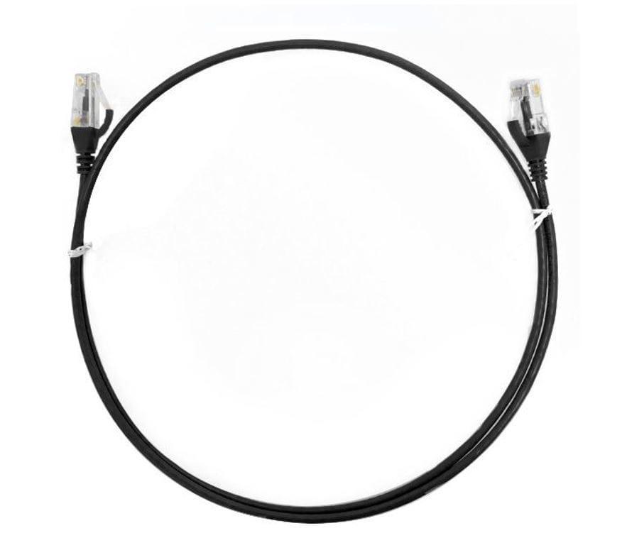 8Ware CAT6 Ultra Thin Slim Cable 20m Black