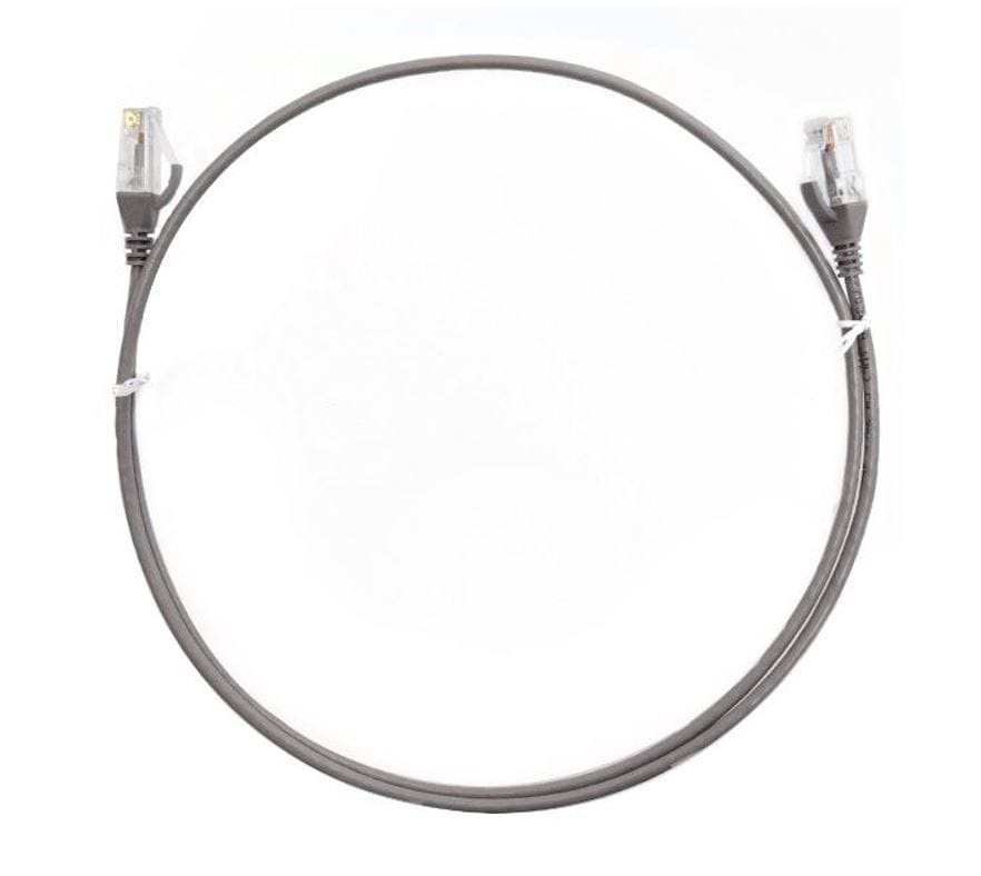8Ware CAT6 Ultra Thin Slim Cable 1m Grey