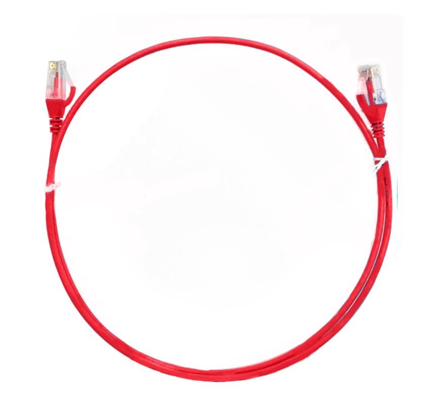 8Ware CAT6 Ultra Thin Slim Cable 0.5m/50cm Red