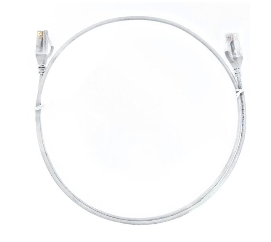 8Ware CAT6 Ultra Thin Slim Cable 10m White