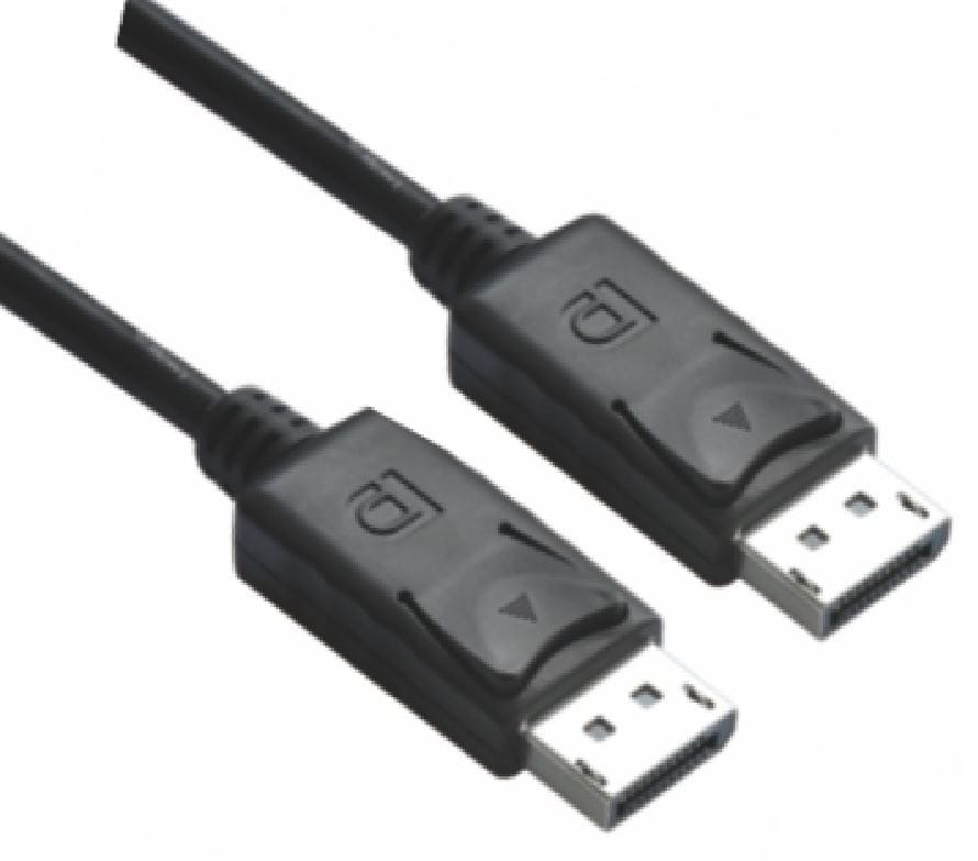 Astrotek DisplayPort DP Cable 1m - 20 pins Male to Male 1.2V 30AWG Nickle Plated Assembly type Black PVC Jacket RoHS 