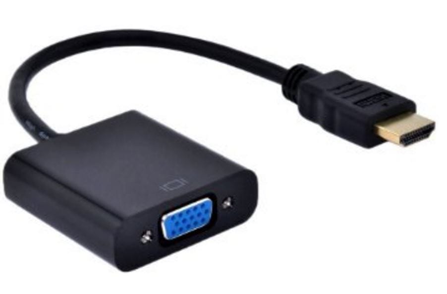 Astrotek HDMI to VGA Converter Adapter Cable 15cm - Type A Male to VGA Female with Audio 1080P Support 
