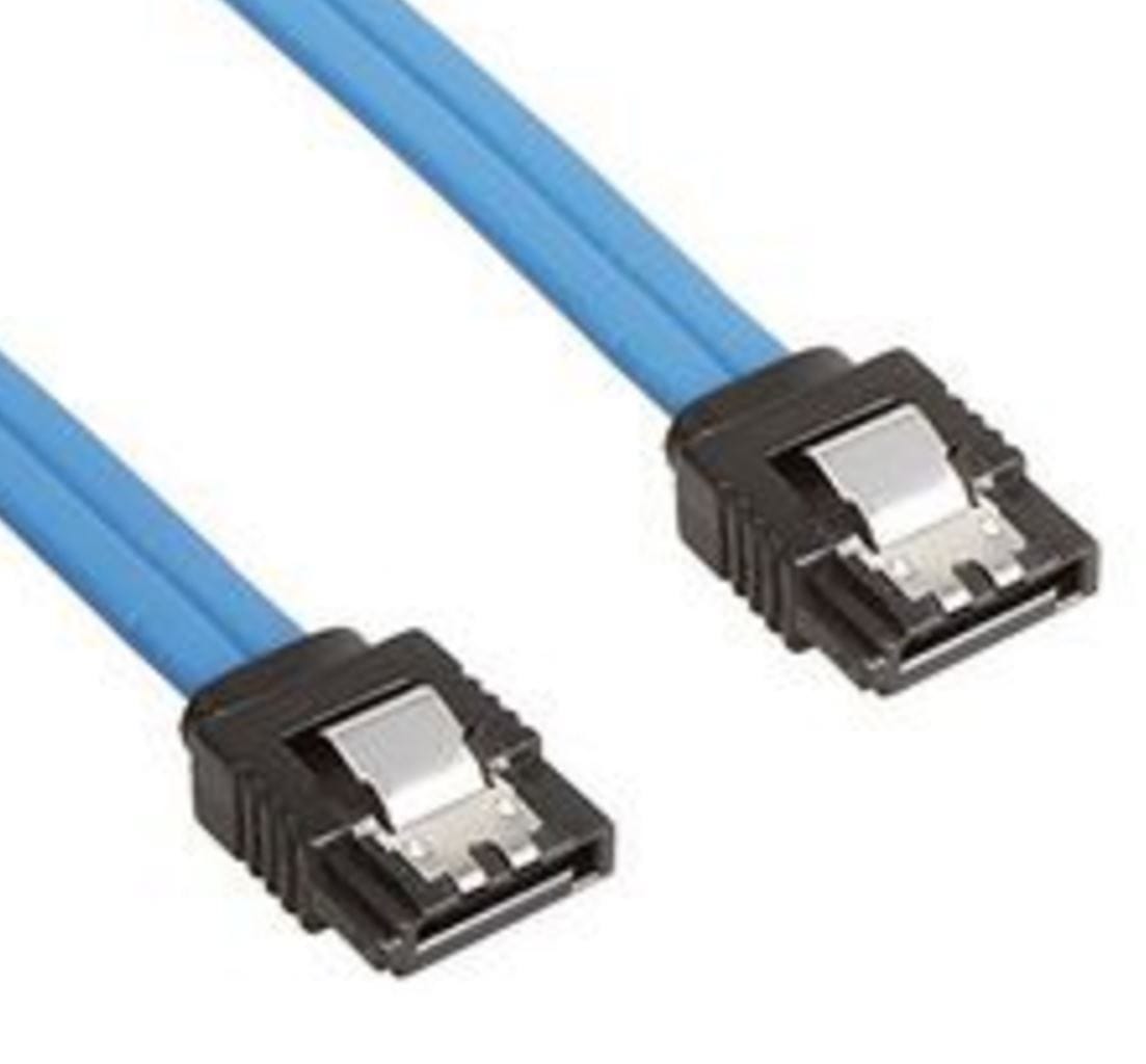 Astrotek SATA 3.0 Data Cable 30cm Male to Male Straight 180 to 180 Degree with Metal Lock 26AWG Blue 