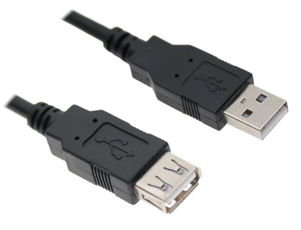 Astrotek USB 2.0 Extension Cable 30cm - Type A Male to Type A Female Transparent Colour RoHS 