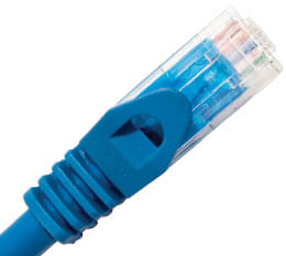 Hypertec 2m CAT6 RJ45 Ethernet Blue Patch Lead