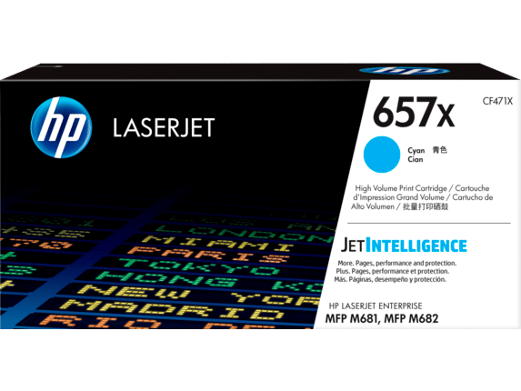 HP 657X Cyan Original Laserjet Toner Cartridge