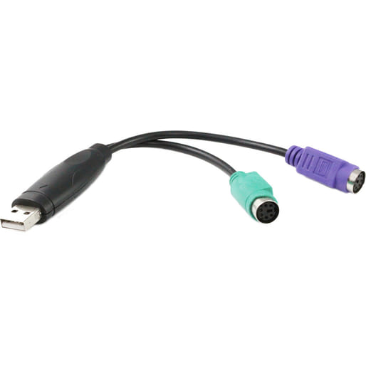 USB TO 2 PS/2-Port Adaptor Cable ( Active with IC )