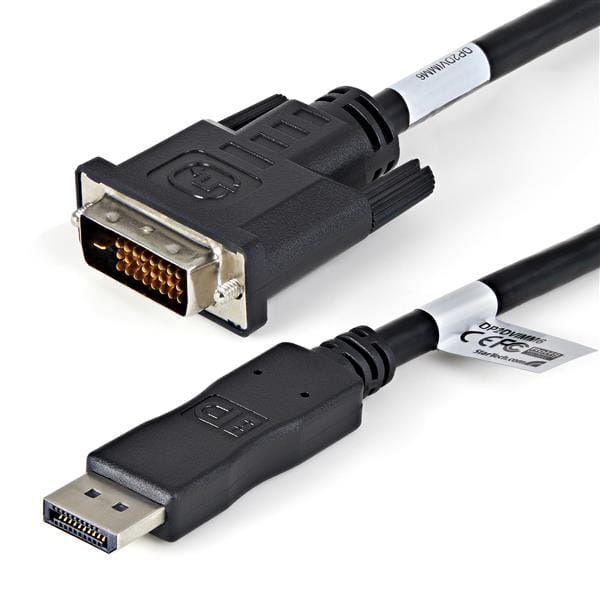 6ft / 1.8m DisplayPort to DVI Cable - 1920x1200 - 10 Pack