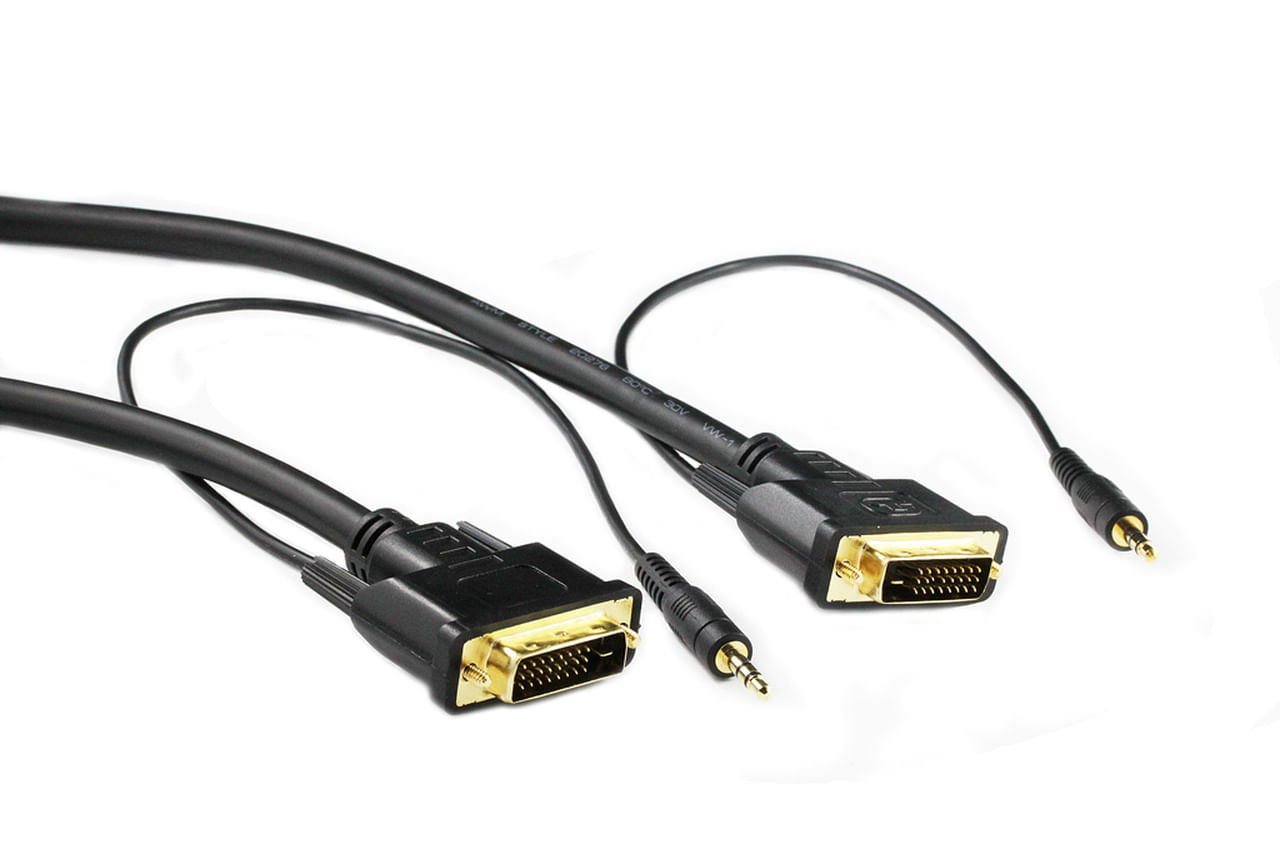 5M DVID to DVID Cable with 3.5mm Audio