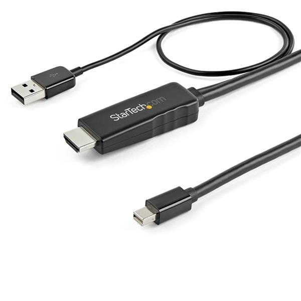 6.6 ft. HDMI to Mini DisplayPort Cable - 4K - USB-Powered