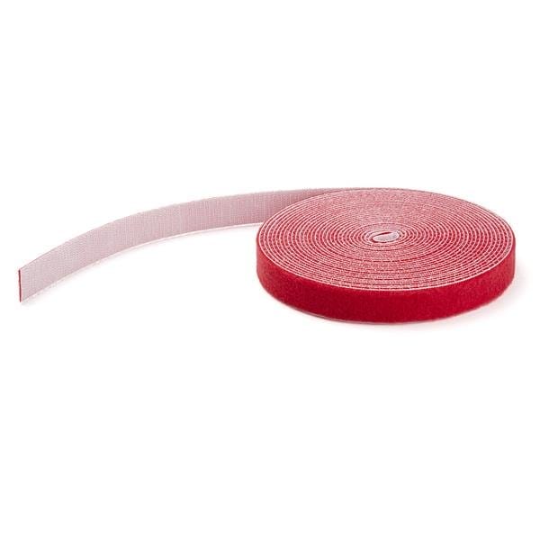 100ft. Hook and Loop Roll - Red - Reusable
