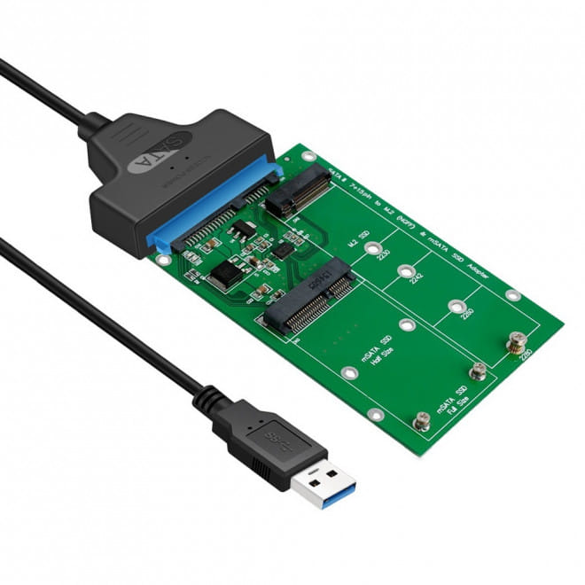 Simplecom SA221 USB3.0 to mSATA+NGFF M.2