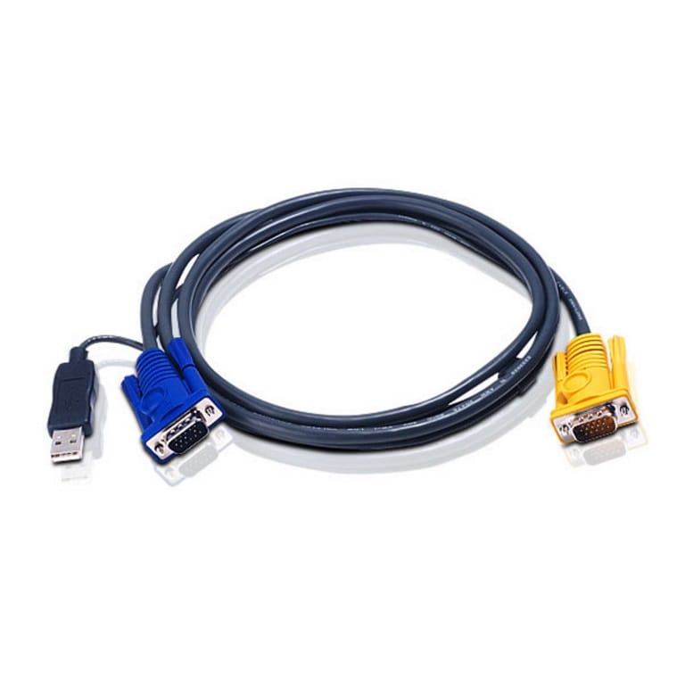 Aten 6m USB KVM Cable with 3 in 1 SPHD and built-in PS/2 to USB converter