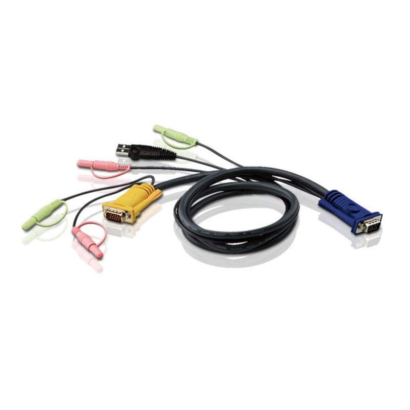 Aten 1.2M USB KVM Cable with 3 in 1 SPHD and Audio