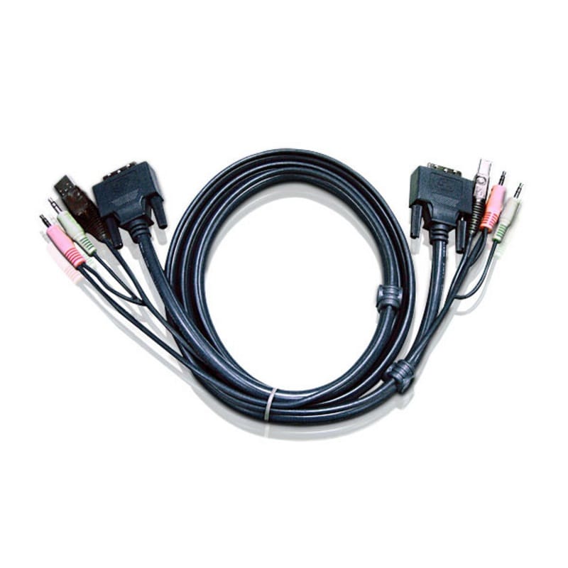 Aten 5.0m USB DVI-D Single Link KVM Cable
