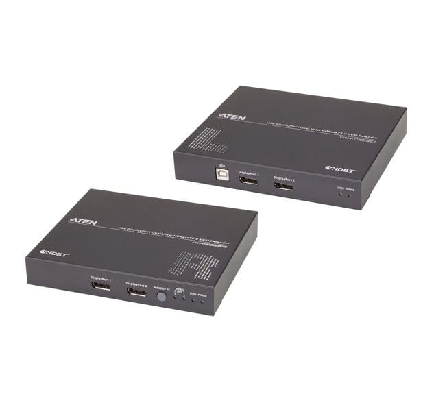 Aten USB DisplayPort Dual View HDBaseT 2.0 KVM