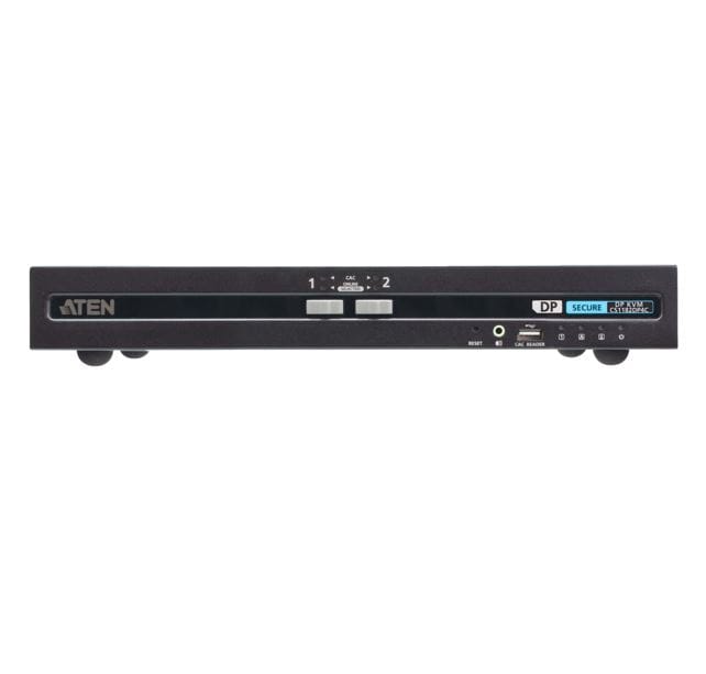 Aten 2-Port USB DisplayPort Single Display PP4 KVM With CAC